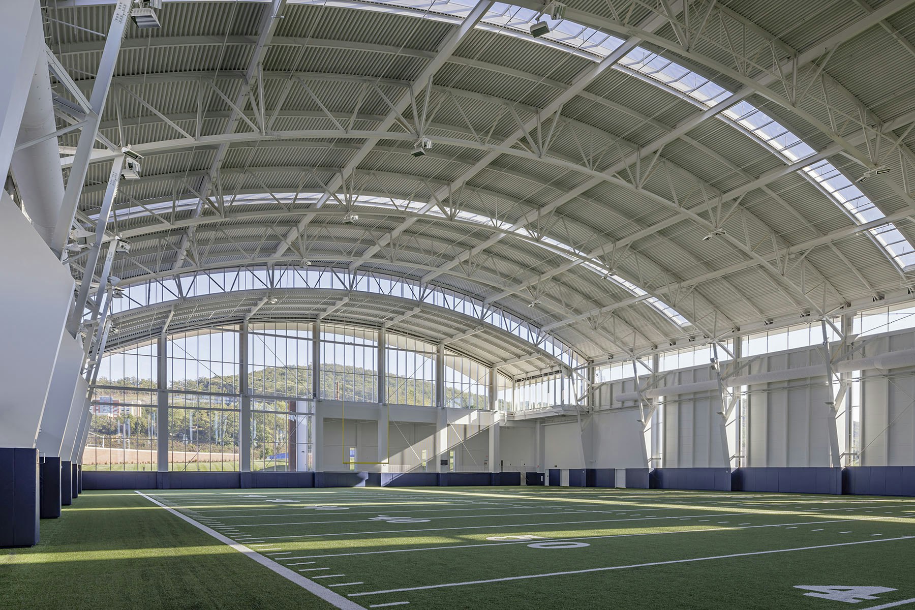 The Fieldhouse allows adequate indoor facilities for football and other field sports to practice at all times, including during periods of inclement weather.